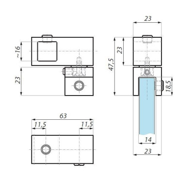 JS02SC - Úchyt JS02SC - Úchyt