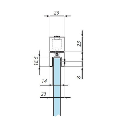 JS002ADJ/1000PC - Profil zavetrovací JS002ADJ/1000PC - Profil zavetrovací