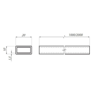 SHCR-1000BL - Profil zavetrovací SHCR-1000BL - Profil zavetrovací