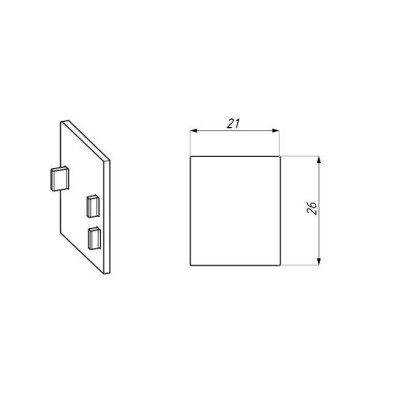 FCM27EC-RH ABS NAS - Záslepka