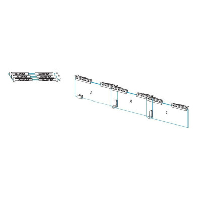 TSD-ABC08SET - Systém posuvných dverí TSD-ABC08SET - Systém posuvných dverí