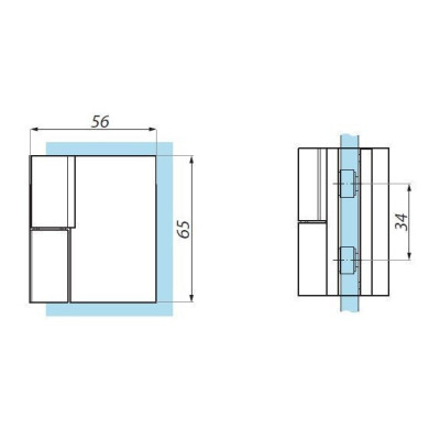 TGHU90LH PBC - Zdvíhaný záves ľavý 90° TGHU90LH PBC - Zdvíhaný záves ľavý 90°