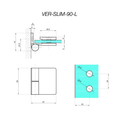 VER-SLIM-90-L-B - Záves zdvíhaný