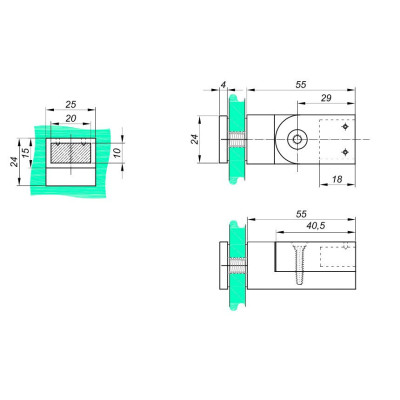 NTKSQ822-B - Úchyt NTKSQ822-B - Úchyt