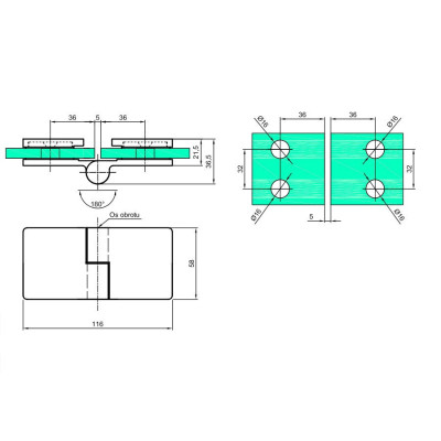 VER-180-L-B - Záves zdvíhaný