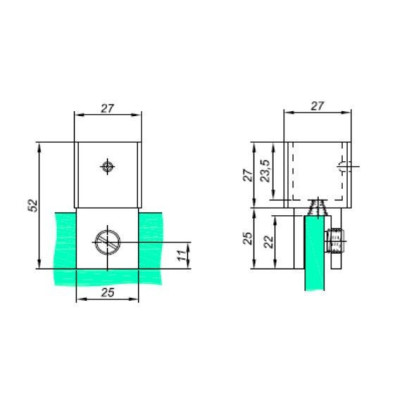 NLO-KP-2743B-1 - Úchyt NLO-KP-2743B-1 - Úchyt