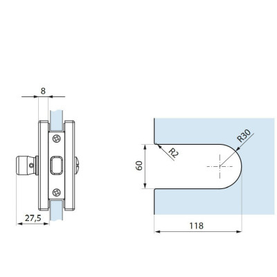 TGMHLI10S SSS Magnetický zámok TGMHLI10S SSS Magnetický zámok
