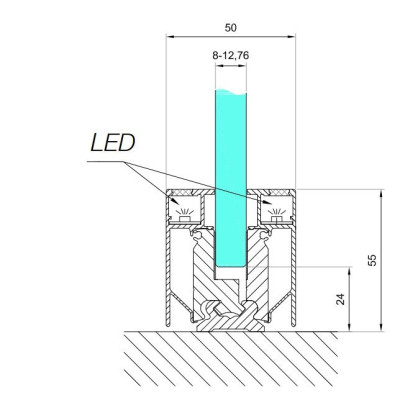 CLM-55-LED-5000-B - Profil CLM-55-LED-5000-B - Profil