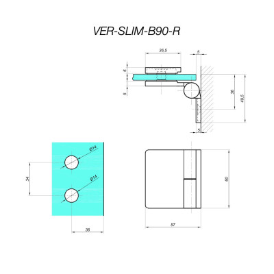VER-SLIM-B90-R - Záves zdvíhaný VER-SLIM-B90-R - Záves zdvíhaný