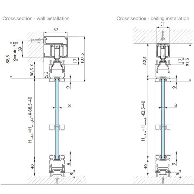 TS-DFD-VF SET - Sada príslušenstva pre posuvný systém Vetro Frame TS-DFD-VF SET - Sada príslušenstva pre posuvný systém Vetro Frame