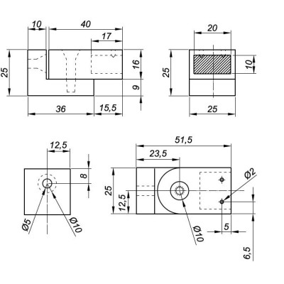 NTKSQ819-B - Úchyt NTKSQ819-B - Úchyt