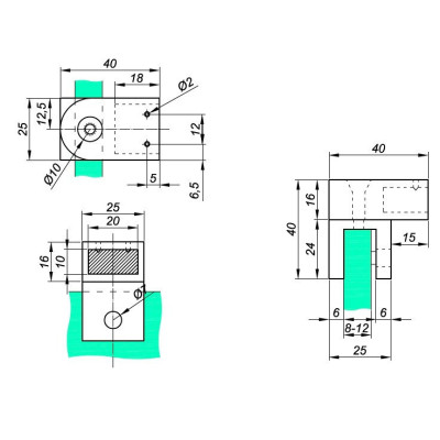 NTKSQ820-B - Úchyt NTKSQ820-B - Úchyt
