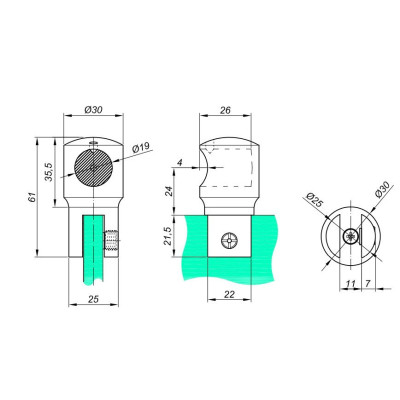 NLO-KP-2724-1 - Úchyt NLO-KP-2724-1 - Úchyt