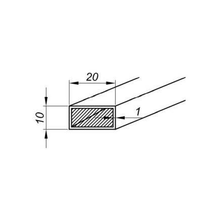 NTK1020-1000-B - Profil zavetrovací