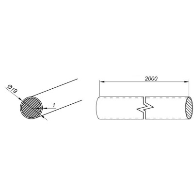NLO-KP-2728-1,3 - Rúra zavetrovacia