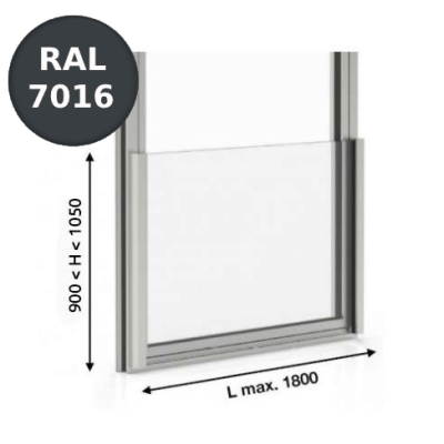 NPF-1050-SET-RAL7016 12,76mm Profil na francúzsky balkón NPF-1050-SET-RAL7016 12,76mm Profil na francúzsky balkón