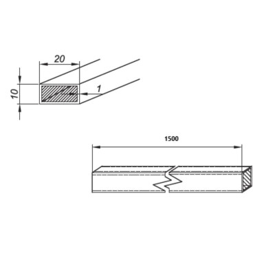 NTK10201500G - Profil zavetrovací