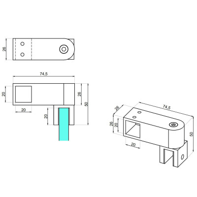 NLO-KP-2747 - Úchyt