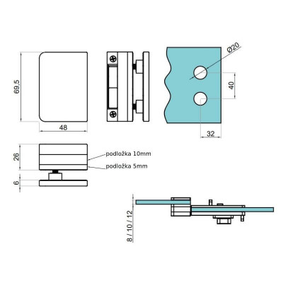 NTP305SS - Podložky pro NTP302 NTP305SS - Podložky pro NTP302