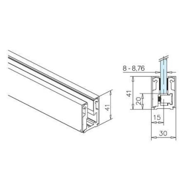 MC PC 8 A - KOTVIACI PROFIL 3 m - SET