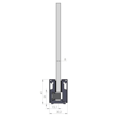 MC PC 8 A - KOTVIACI PROFIL 3 m - SET