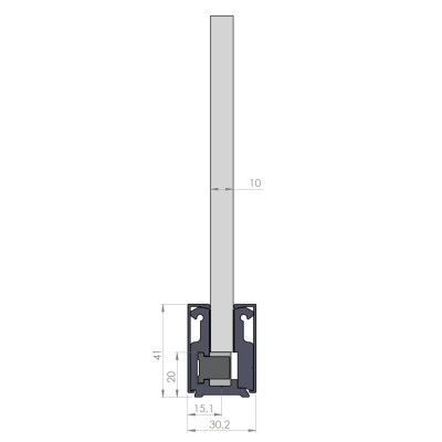MC PC 10 B - KOTVIACI PROFIL 3 m - SET