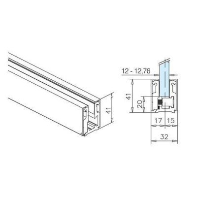 MC PC 12 N - rohový profil 3 m - CUT 100 - SET